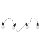 Guirlande ampoules blanches LED blanche - 1250x5x5 cm