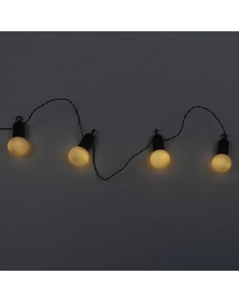 Guirlande ampoules blanches LED blanche - 1250x5x5 cm