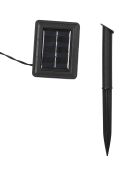 Guirlande solaire ampoules blanches LED blanche - 1250x5x5 cm