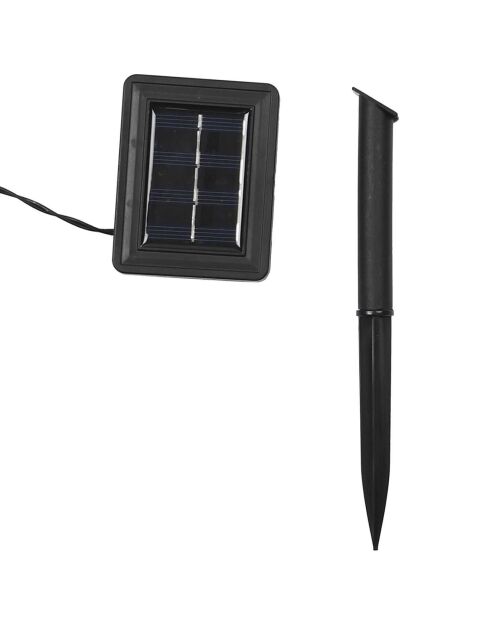 Guirlande solaire ampoules blanches LED blanche - 1250x5x5 cm