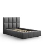 Lit avec coffre de rangement Isa gris foncé - 230x165x125 cm