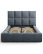 Lit avec coffre de rangement Isa bleu foncé - 230x165x125 cm
