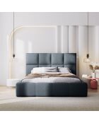 Lit avec coffre de rangement Isa bleu foncé - 230x165x125 cm