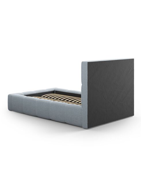 Lit avec coffre de rangement Isa bleu clair - 230x165x125 cm