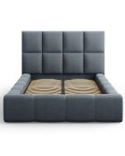 Lit avec coffre de rangement Isa bleu foncé - 230x185x125 cm