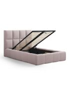 Lit avec coffre de rangement Isa rose - 230x185x125 cm