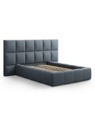 Lit avec coffre de rangement Isa bleu foncé - 230x200x125 cm