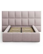 Lit avec coffre de rangement Isa rose - 230x200x125 cm