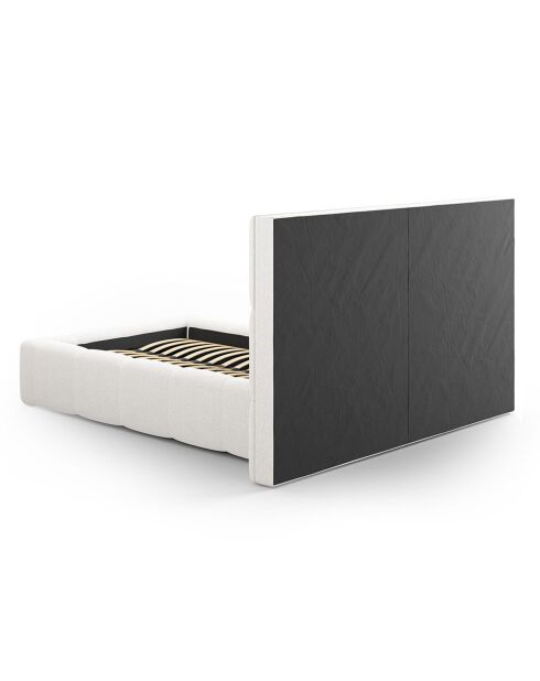 Lit avec coffre de rangement Isa blanc - 230x200x125 cm