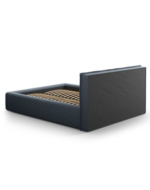 Lit avec coffre de rangement Tena bleu foncé - 230x165x100 cm
