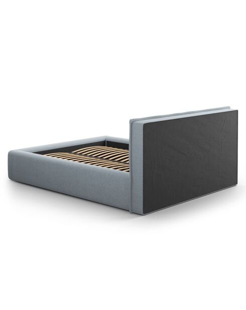 Lit avec coffre de rangement Tena bleu clair - 230x165x100 cm