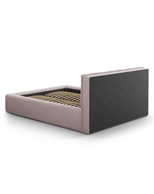 Lit avec coffre de rangement Tena rose - 230x165x100 cm