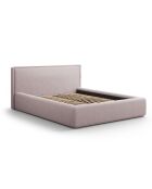 Lit avec coffre de rangement Tena rose - 230x165x100 cm