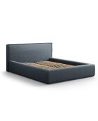 Lit avec coffre de rangement Tena bleu foncé - 230x185x100 cm