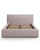 Bett mit Stauraum Tena rosa - 230x185x100 cm