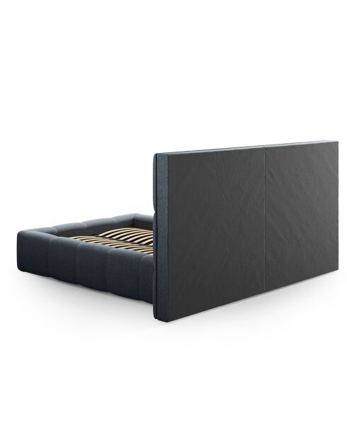 Lit avec coffre de rangement Isa bleu foncé - 230x250x125 cm