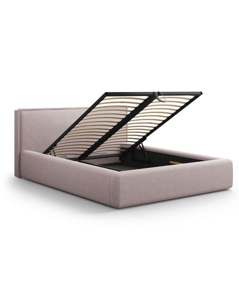 Letto con contenitore Tena rosa - 230x205x100 cm