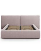 Lit avec coffre de rangement Tena rose - 230x200x100 cm