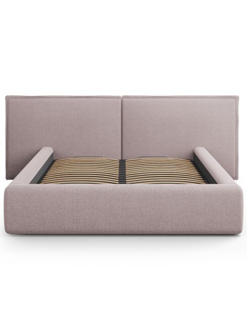 Lit avec coffre de rangement Tena rose - 230x200x100 cm