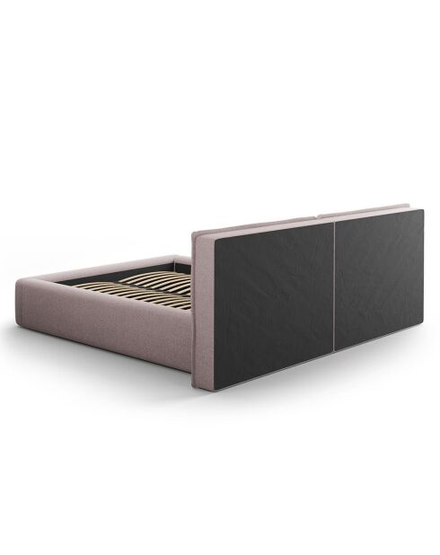 Lit avec coffre de rangement Tena rose - 230x200x100 cm