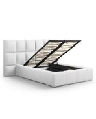 Lit avec coffre de rangement Isa gris clair froid - 230x300x125 cm