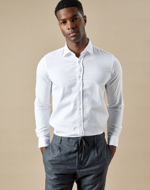 Chemise slim Sammy blanche