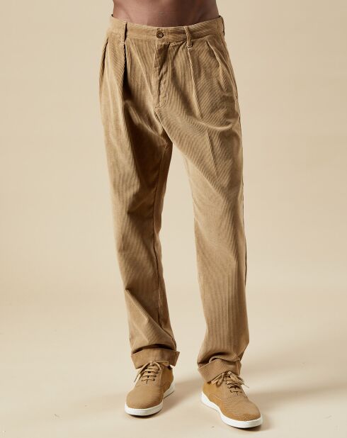 Pantalon en Velours côtelé Tom khaki