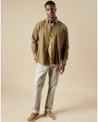 Chemise en Flanelle regular Pitt Elbow olive