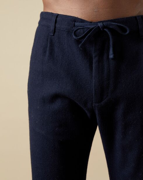 Pantalon en Laine mélangée Tanker navy