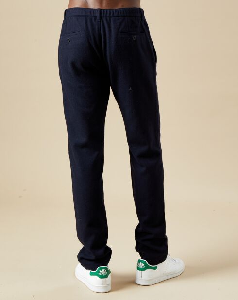 Pantalon en Laine mélangée Tanker navy