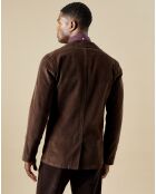 Veste en Velours côtelé Jonny dark marron