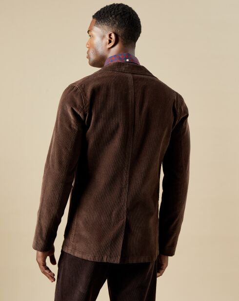 Veste en Velours côtelé Jonny dark marron