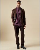 Veste en Velours côtelé Jonny dark marron