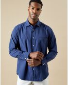 Chemise regular Paul Pat bleu profond