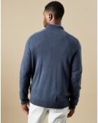 Pull en Laine & Cachemire High Neck peu pétrole