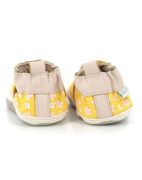 Chaussons en Cuir Belea jaune/beige