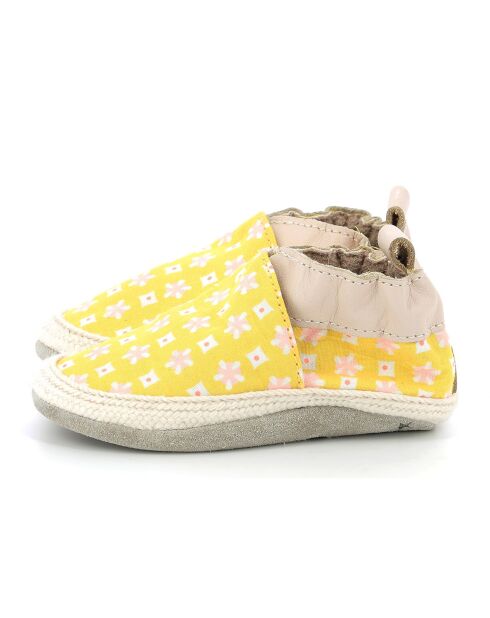 Chaussons en Cuir Belea jaune/beige