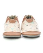 Pantoffeln Myriam aus braun/beigem Leder