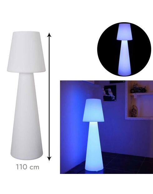 Lampadaire LED multicolore avec télécommande multicolore - 34x110x34 cm