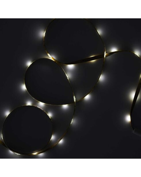 Filo di luce solare a LED bianco bianco - 300x0x0 cm