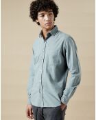 Chemise en Flanelle slim Storm amande