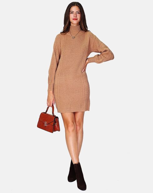 Robe Esmee camel fonce