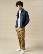 Veste en Laine & Coton Day marine