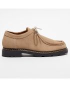 Derbies en Velours de Cuir Loretta beiges