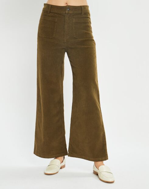 Pantalon en Velours côtelé Pants kaki