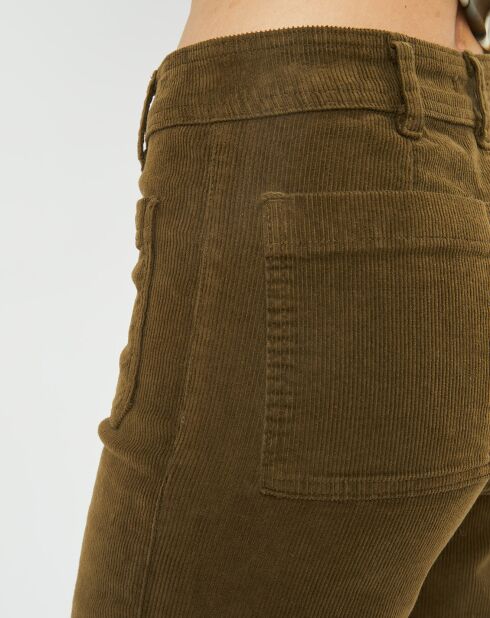 Pantalon en Velours côtelé Pants kaki