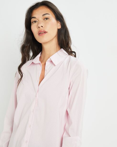 Chemise Plume rose pâle