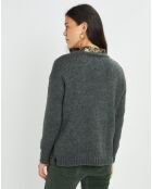 Pull en Mohair mélangé Ella gris jade