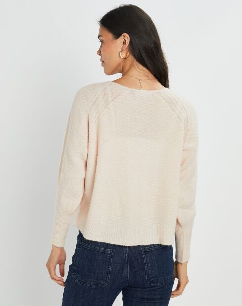 Cardigan Store rose pâle