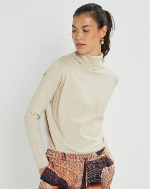 Pull fin Anouk beige